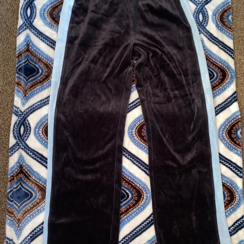 Velour track suit pants